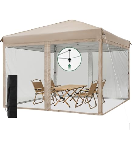 Amazon | ワンタッチ タープテント3m×3m 大型 UVカット 遮光 高耐水